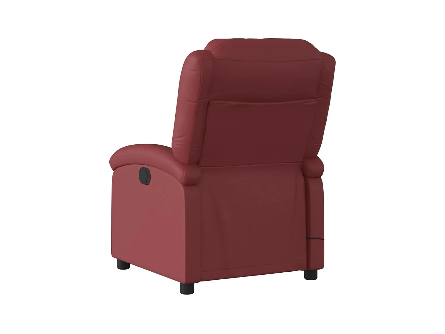 Fauteuil de massage inclinable électrique rouge bordeaux