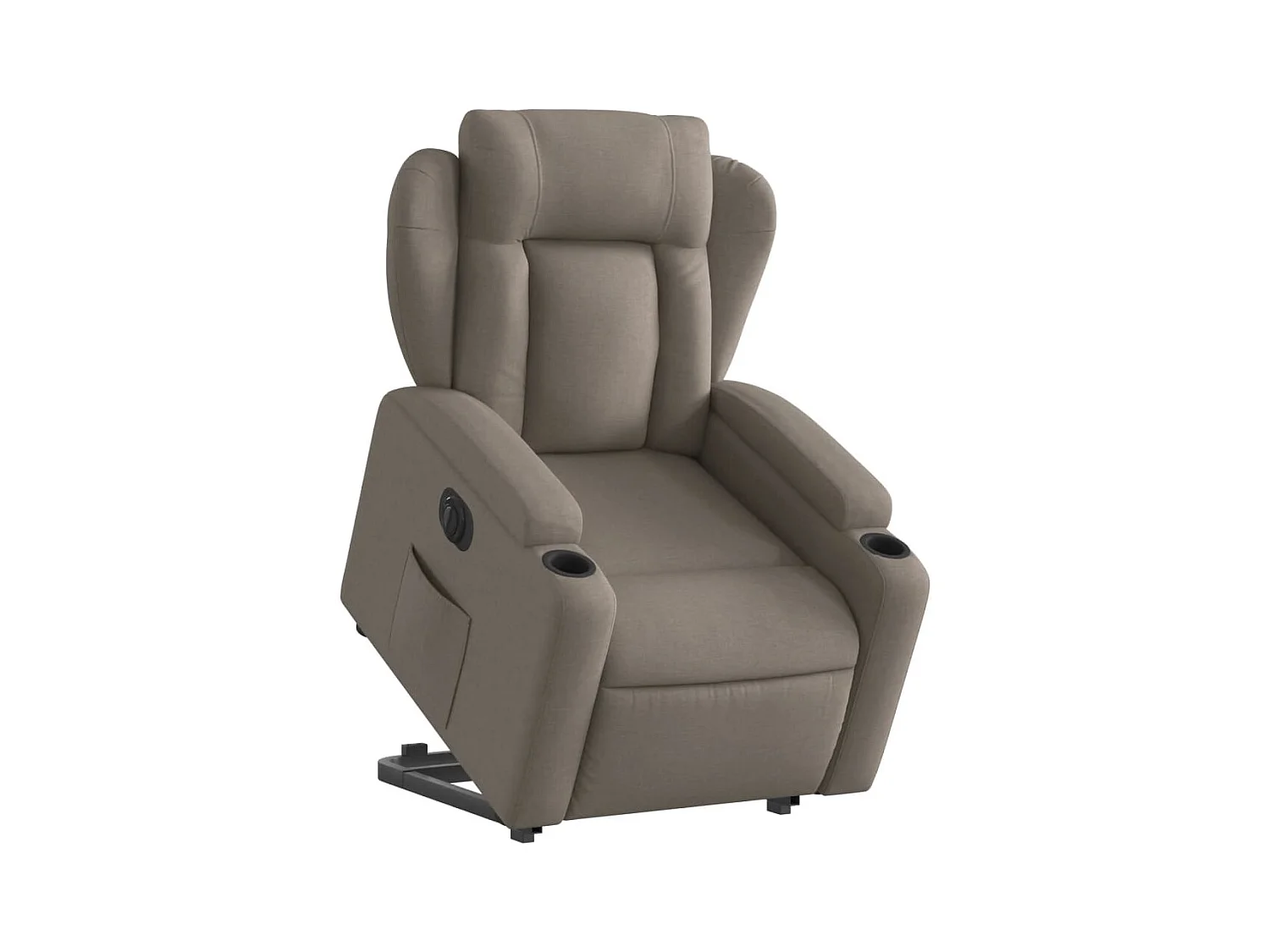 Fauteuil inclinable électrique taupe tissu