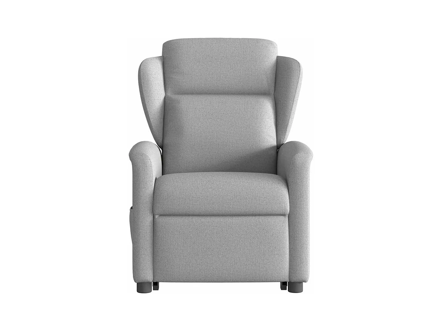 Fauteuil inclinable de massage électrique gris nuage tissu