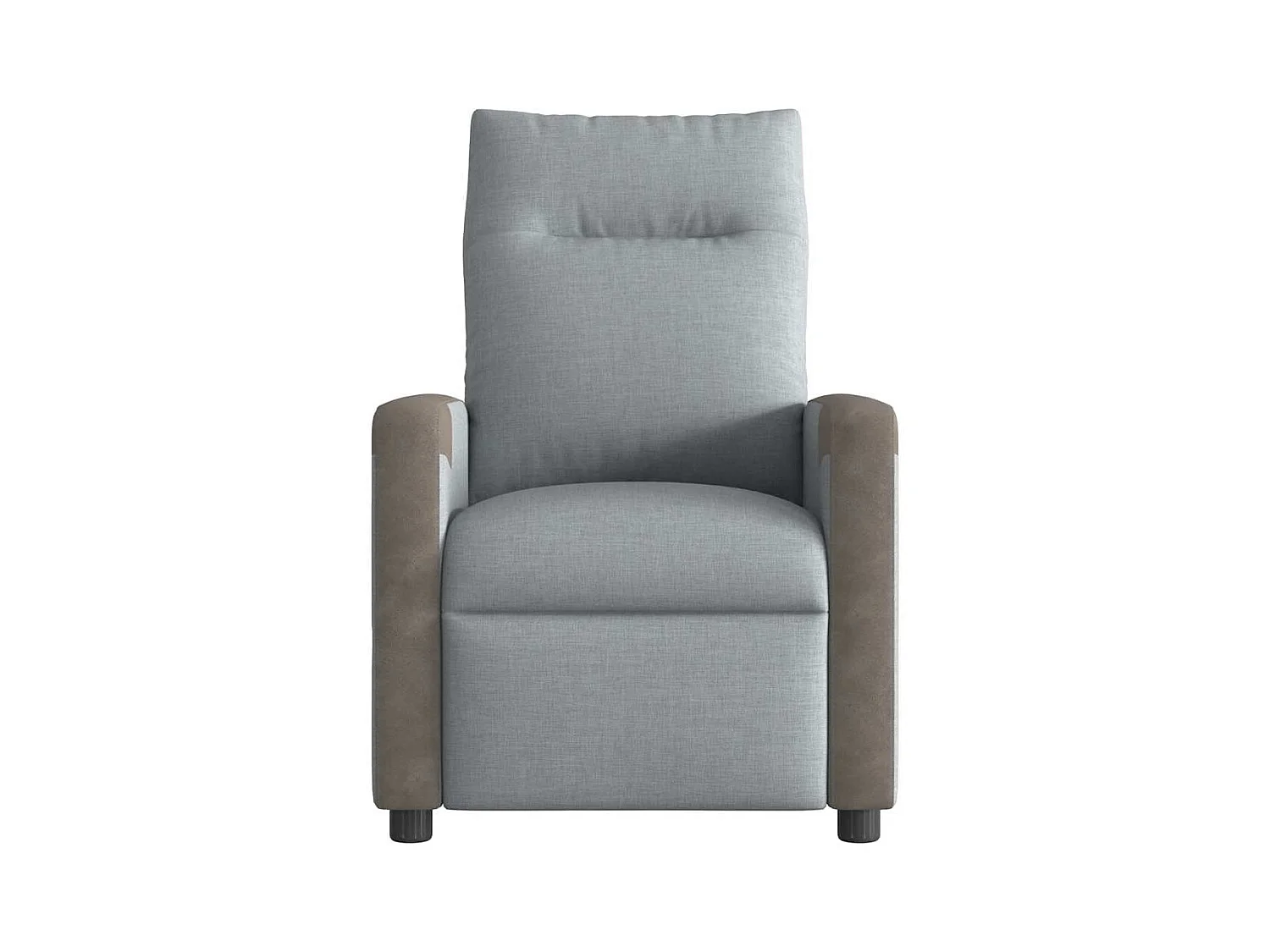 Fauteuil inclinable électrique Gris clair Tissu