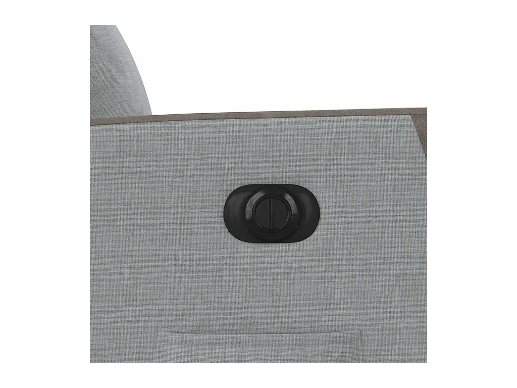 Fauteuil inclinable électrique Gris clair Tissu