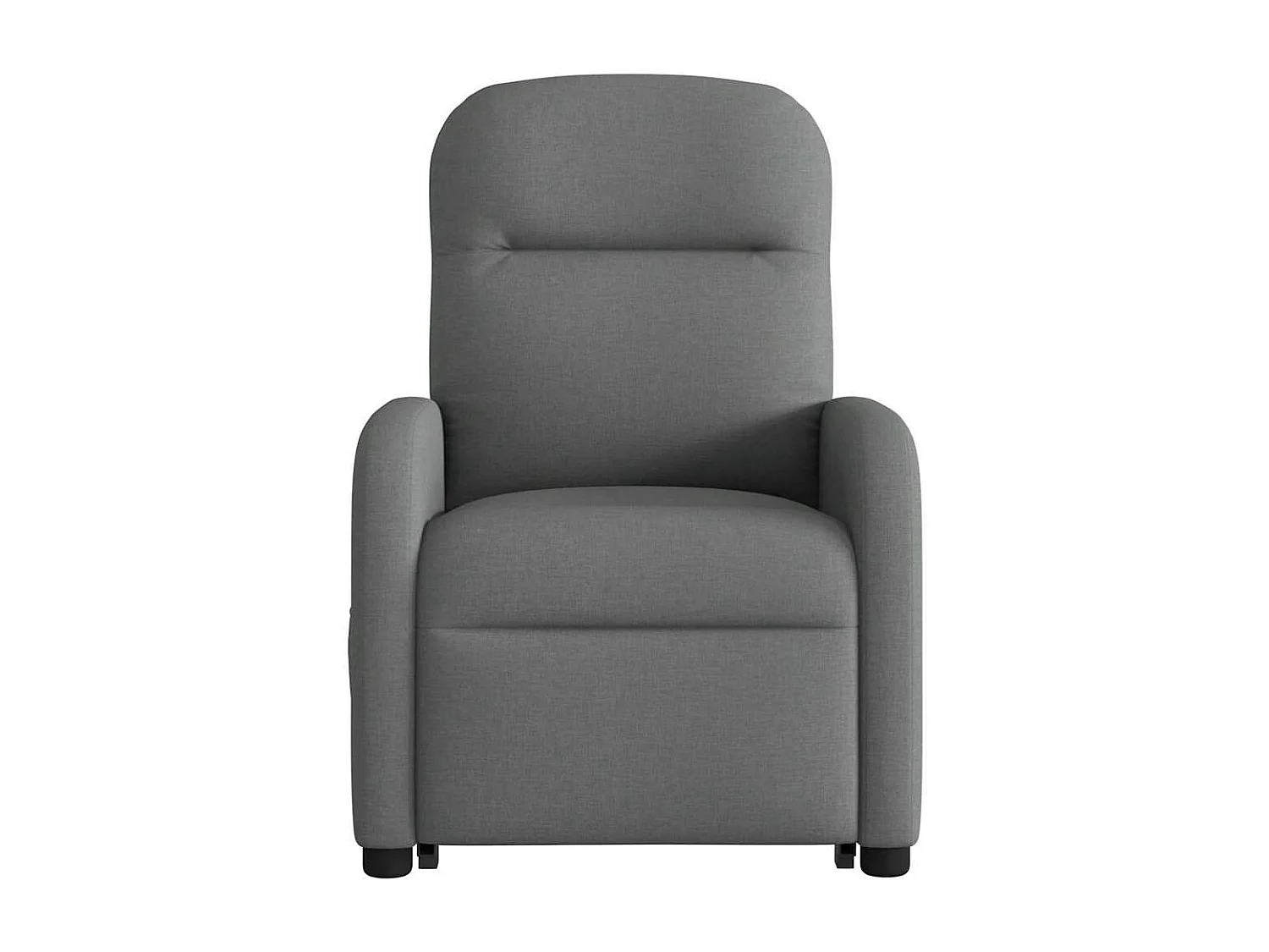 Fauteuil inclinable de massage électrique Gris foncé Tissu