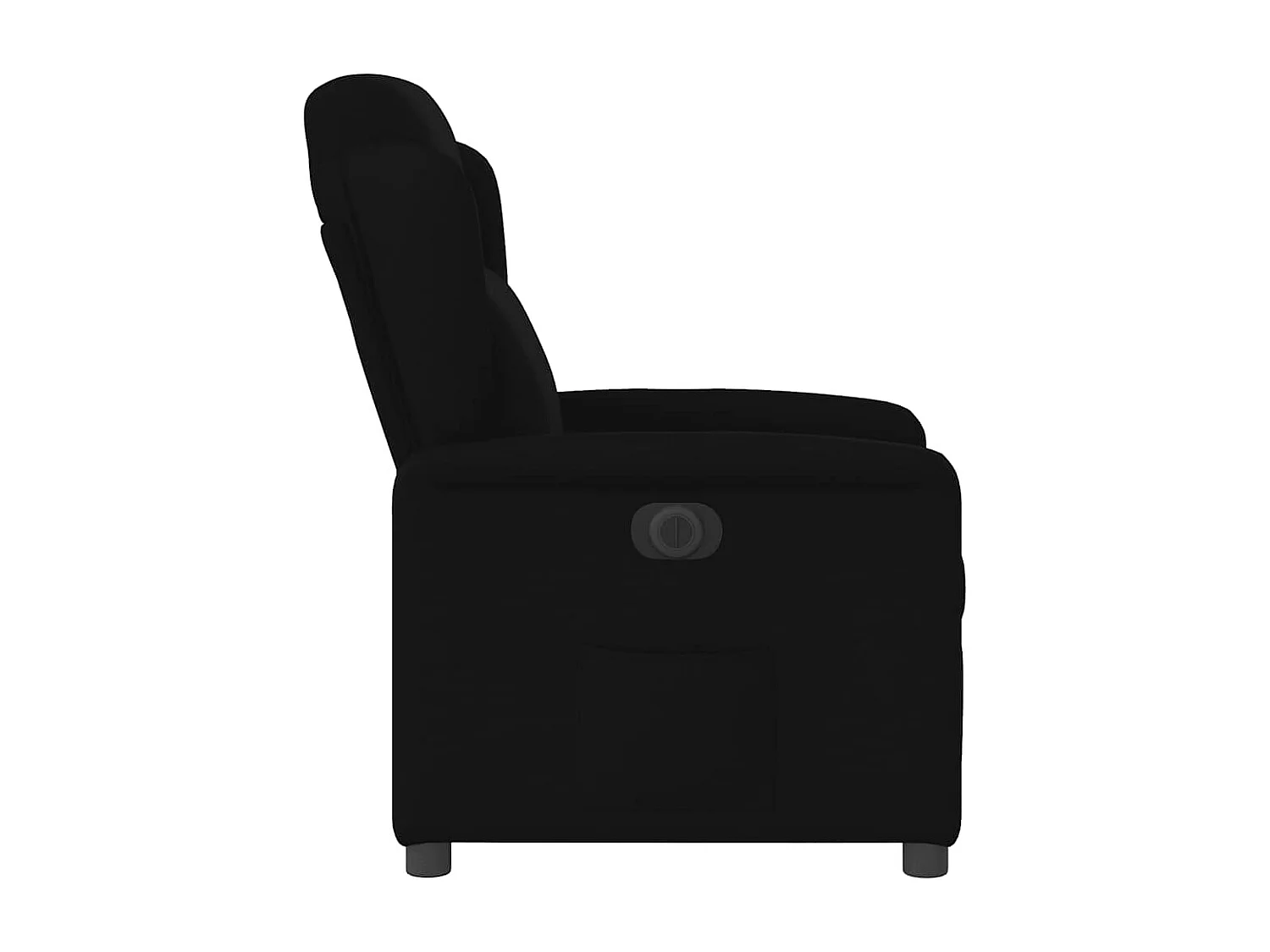 Fauteuil inclinable électrique Noir Tissu