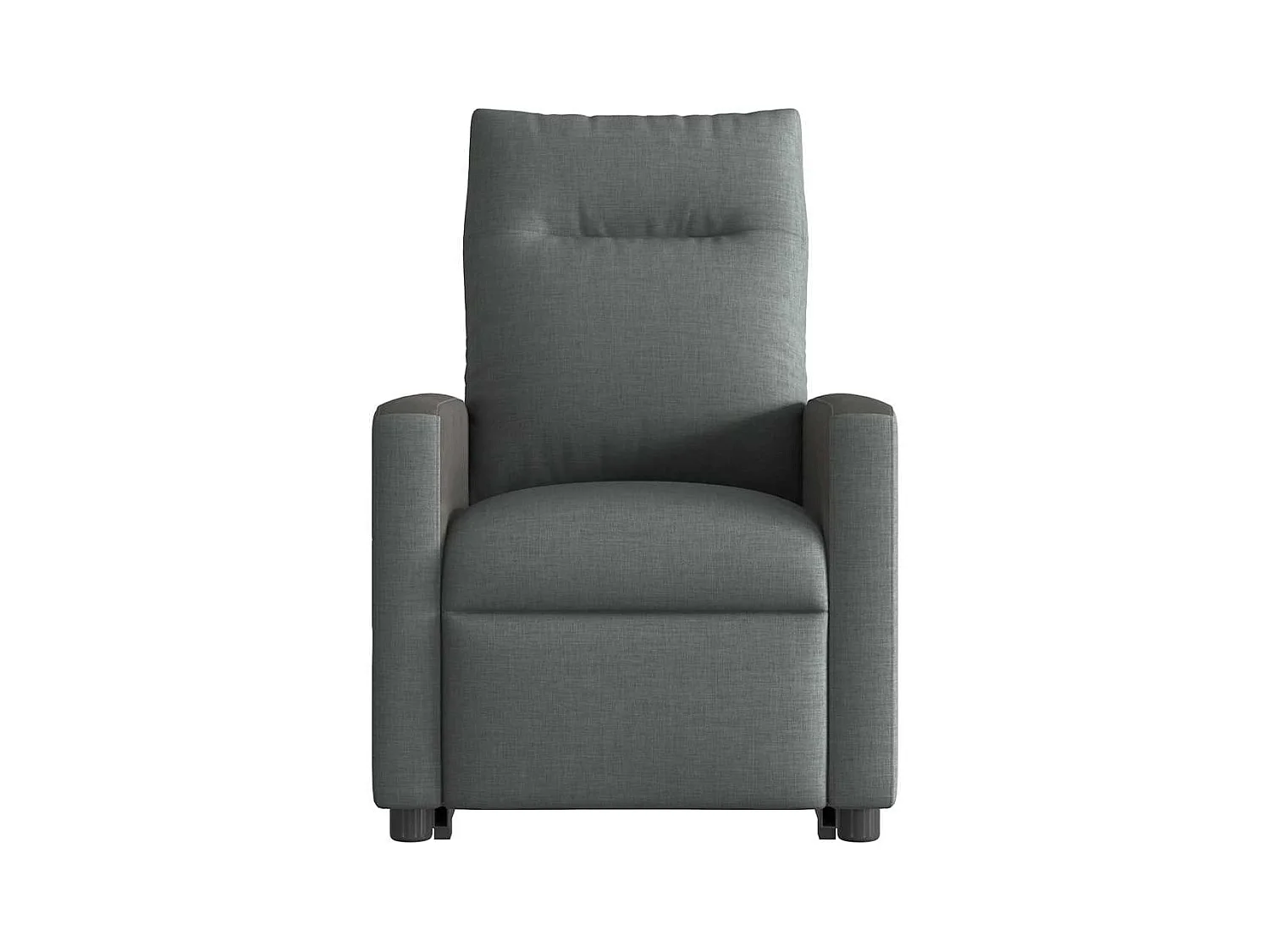Fauteuil inclinable de massage électrique Gris foncé Tissu