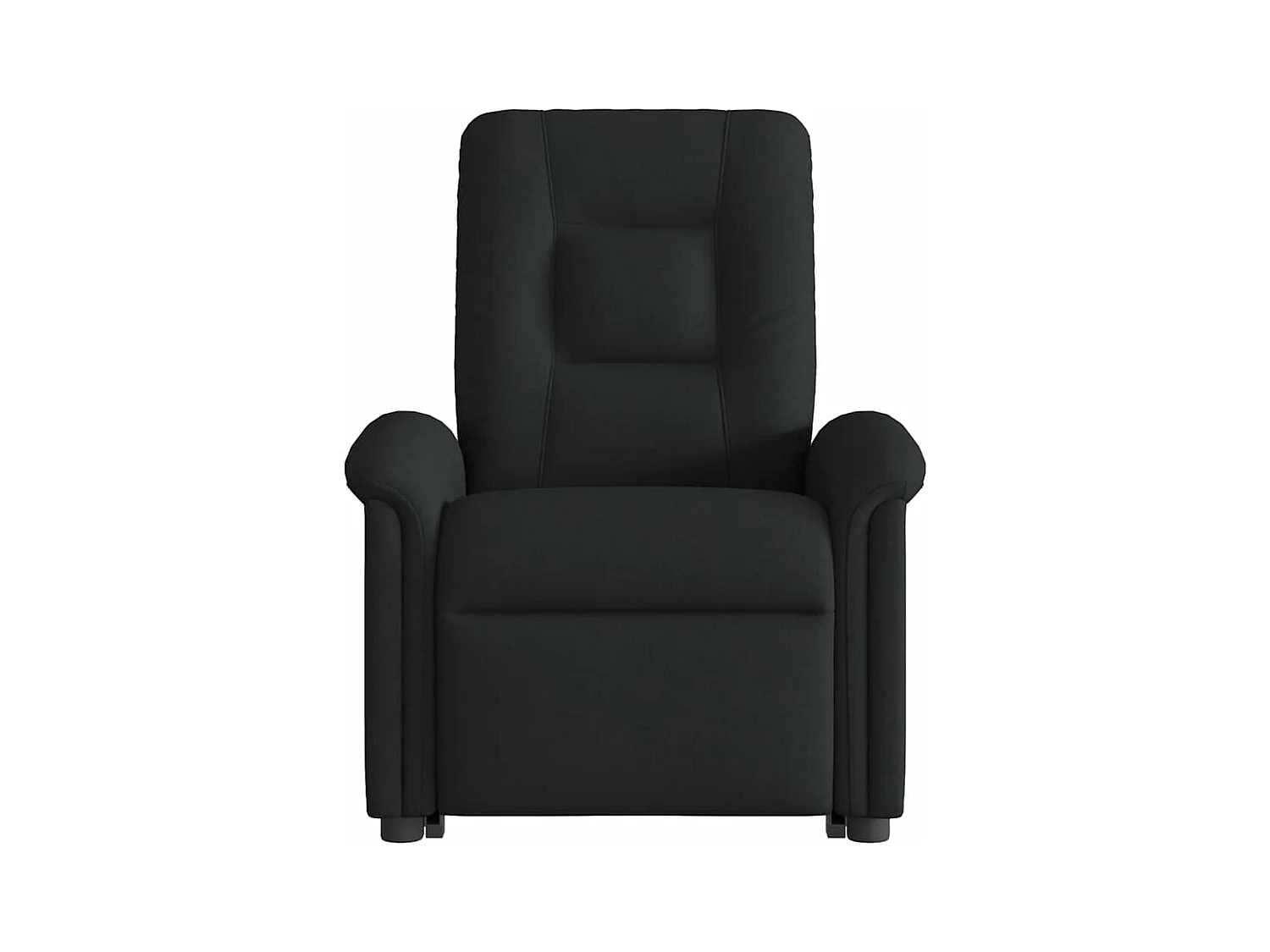 Fauteuil inclinable de massage électrique Noir Tissu