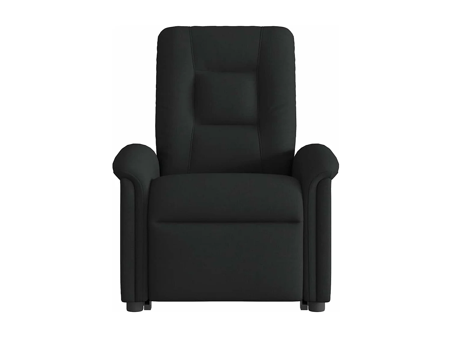 Fauteuil inclinable de massage électrique Noir Tissu