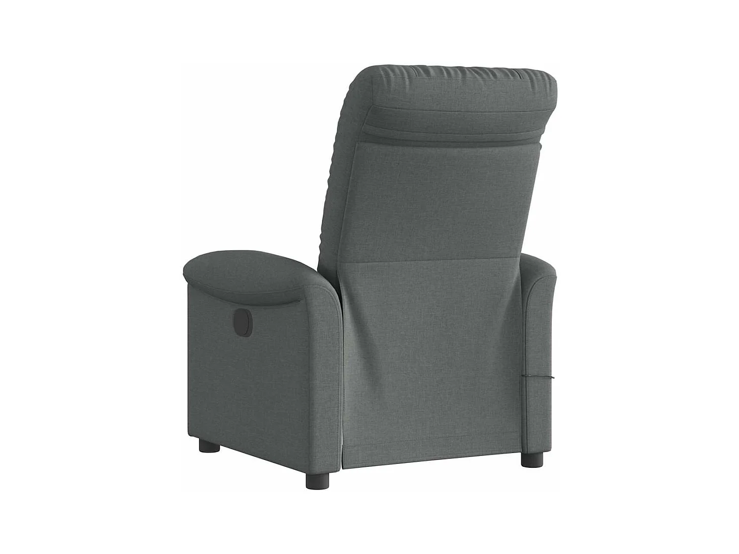Fauteuil inclinable de massage électrique gris foncé tissu