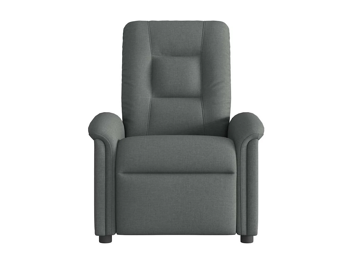 Fauteuil inclinable de massage électrique gris foncé tissu