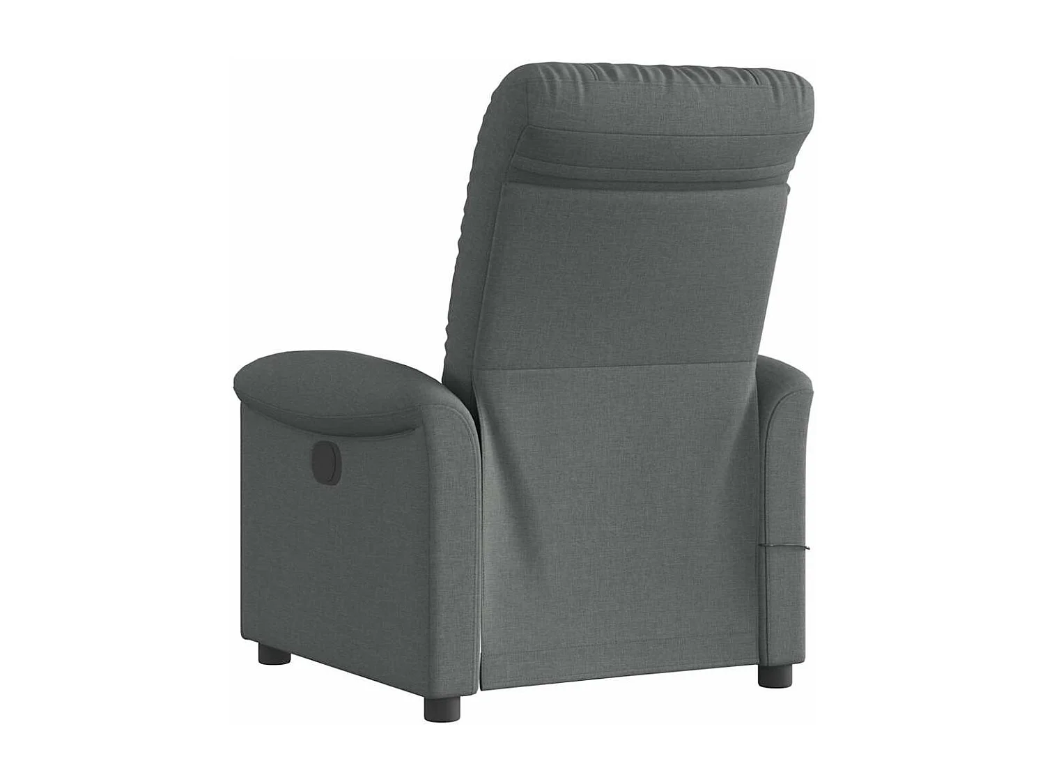 Fauteuil inclinable de massage électrique gris foncé tissu