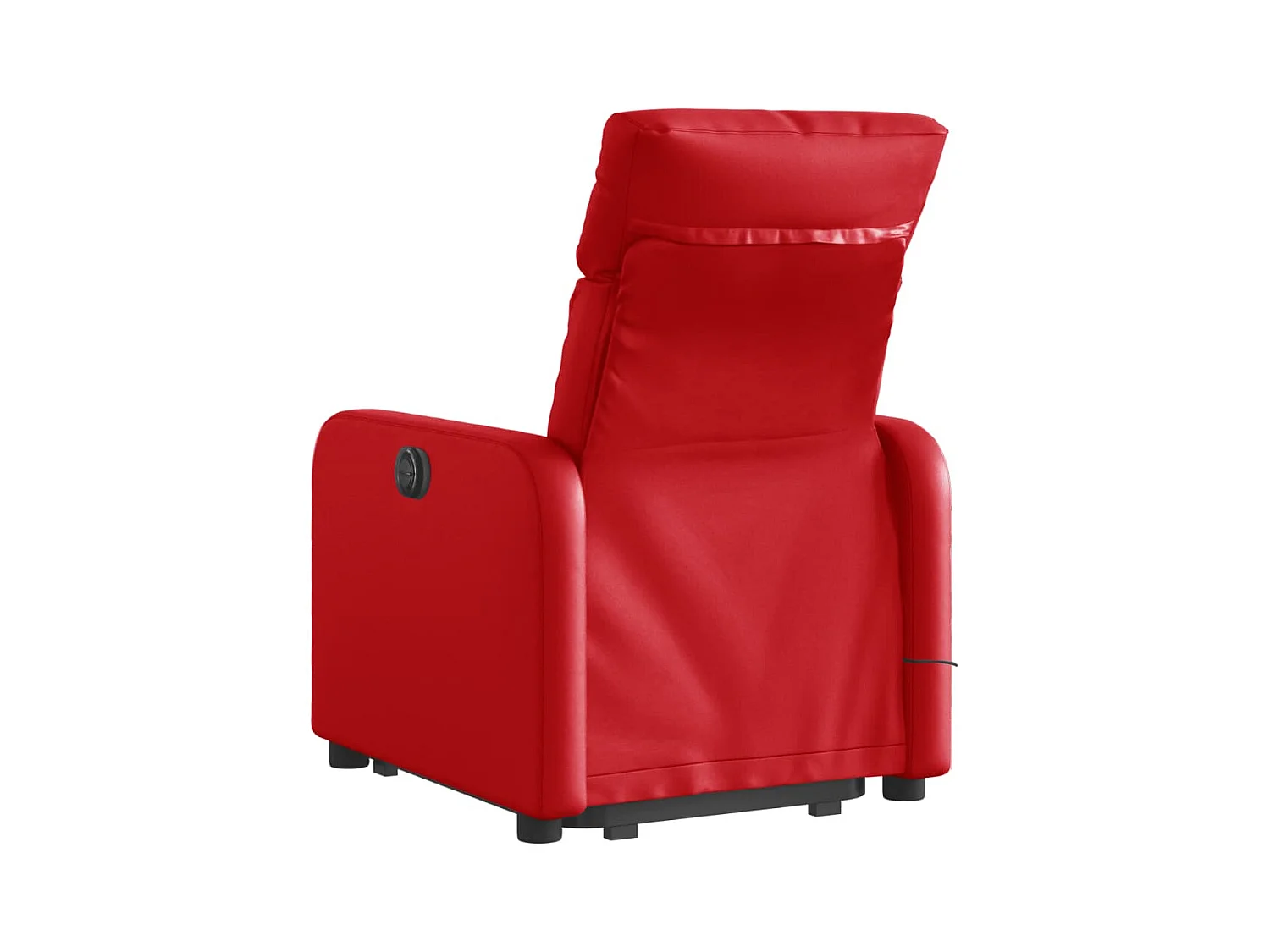 Fauteuil inclinable de massage électrique rouge similicuir