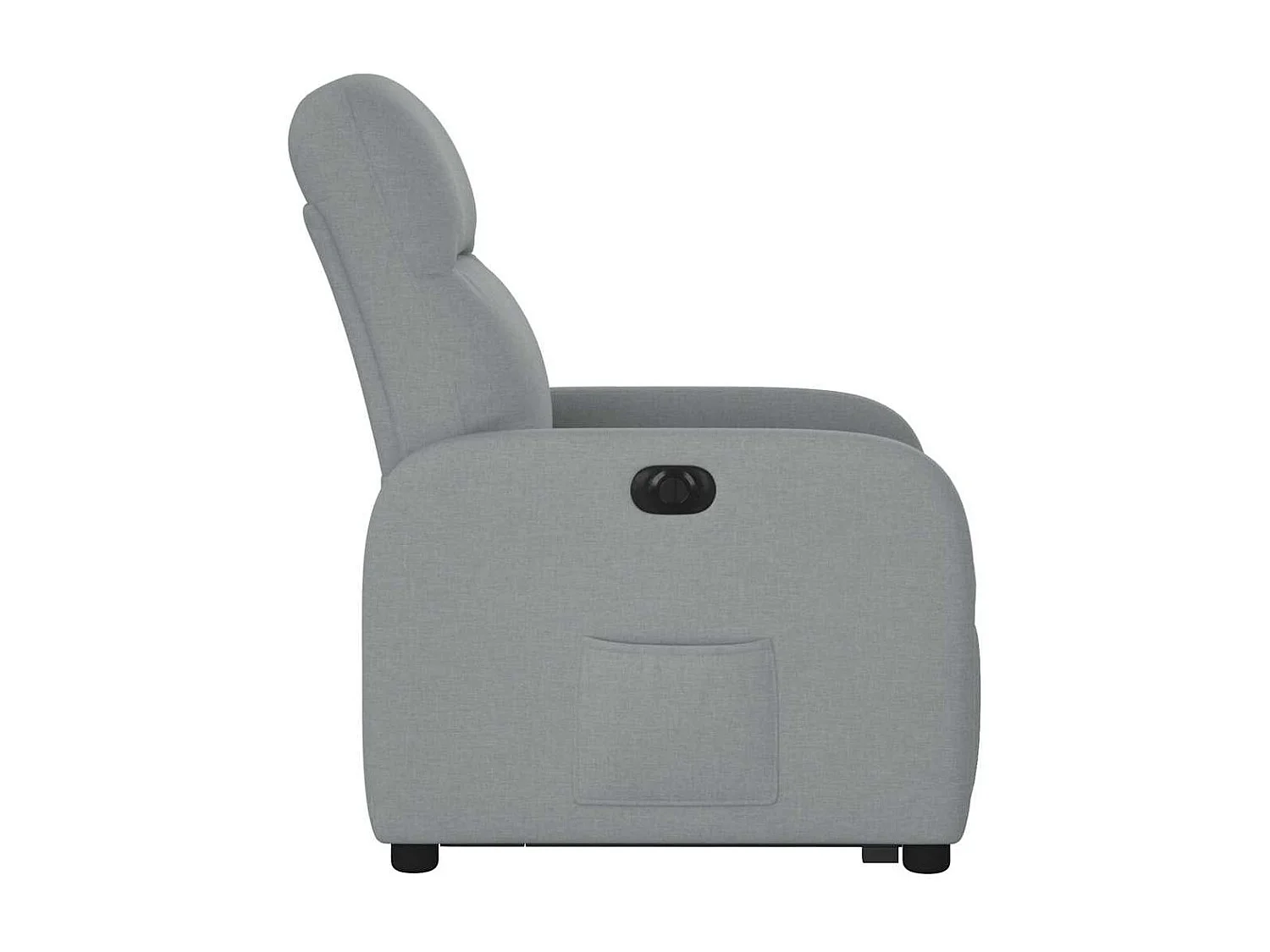 Fauteuil inclinable électrique gris clair tissu
