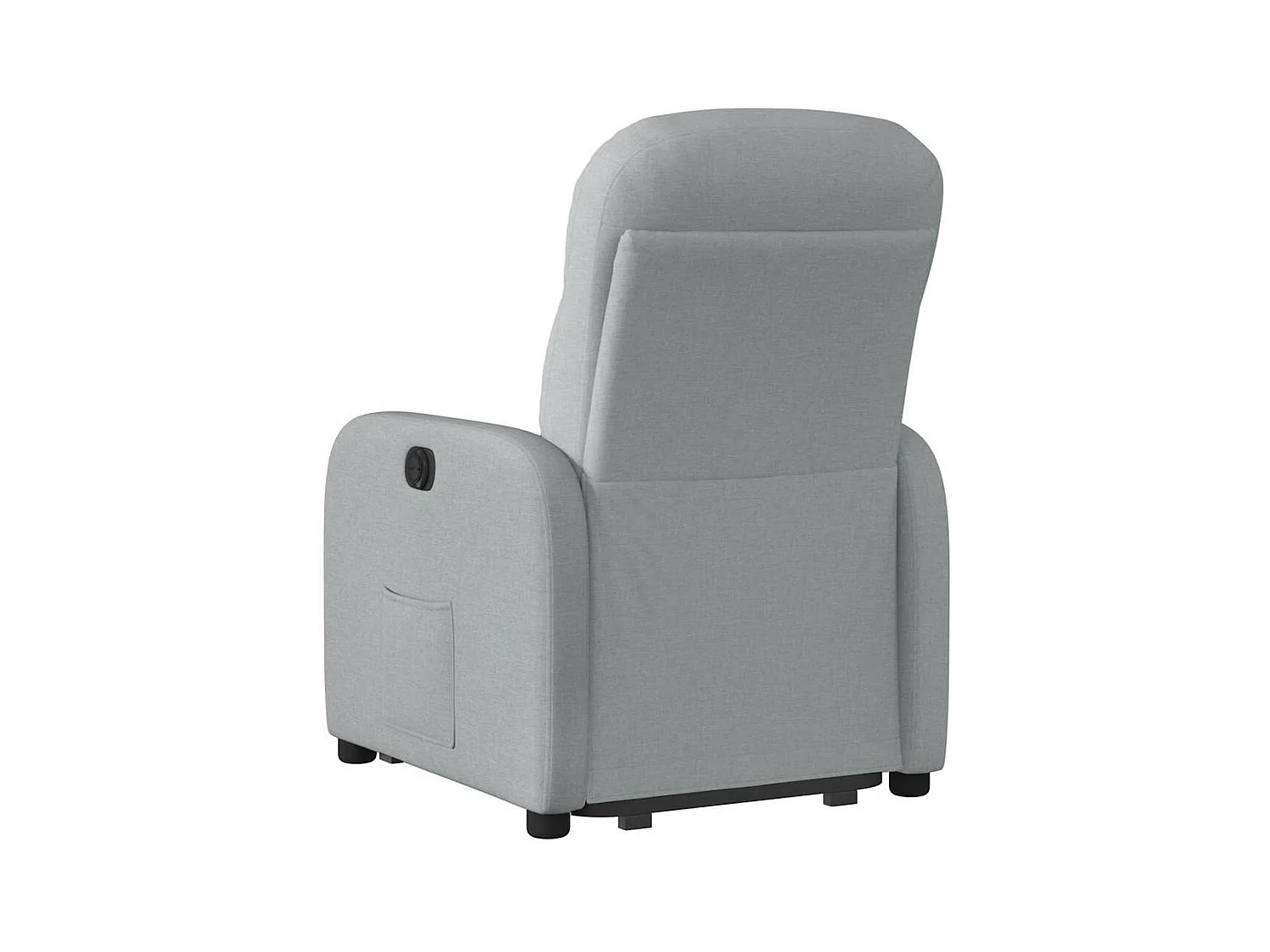 Fauteuil inclinable électrique gris clair tissu