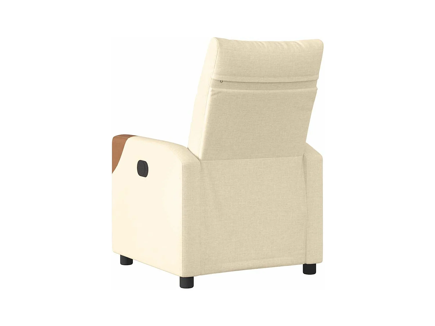 Fauteuil inclinable électrique Crème Tissu
