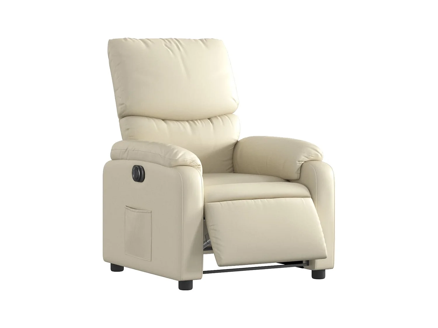 Fauteuil inclinable électrique Crème Similicuir