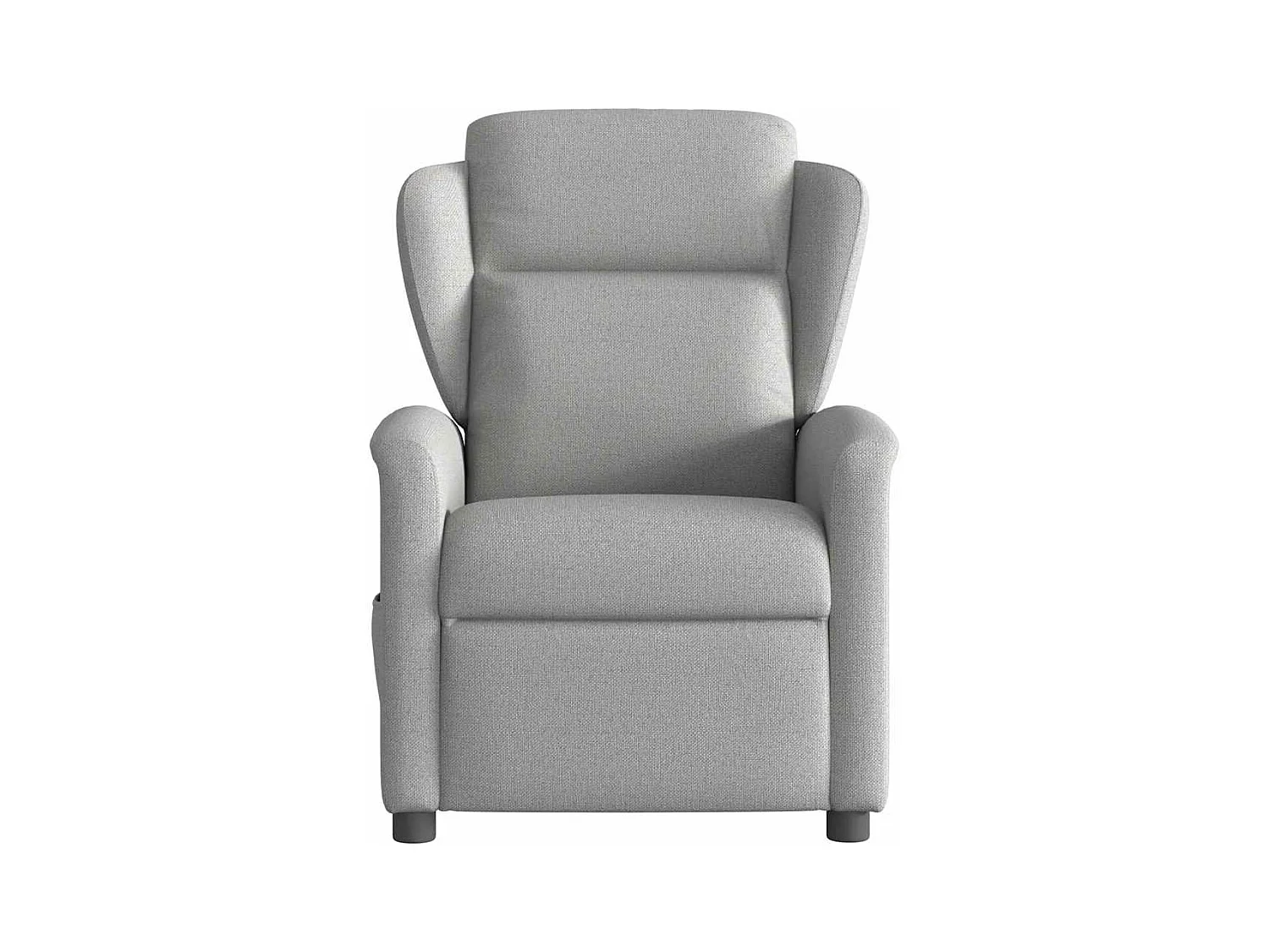 Fauteuil de massage inclinable électrique gris nuage tissu