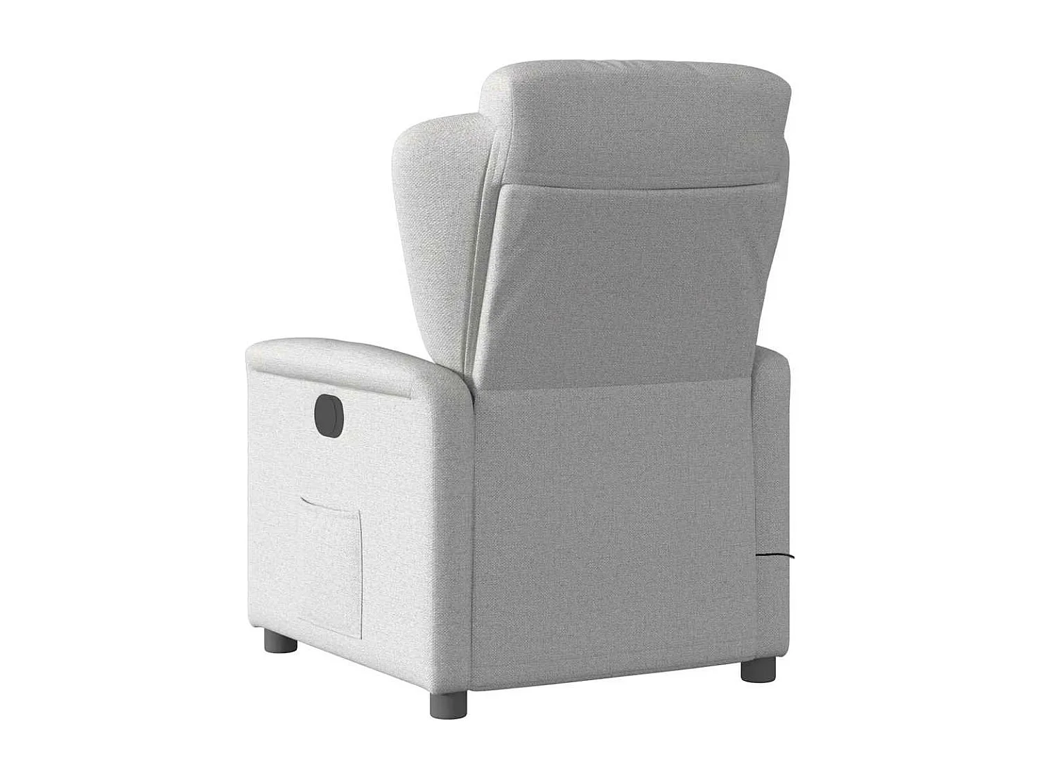 Fauteuil de massage inclinable électrique gris nuage tissu