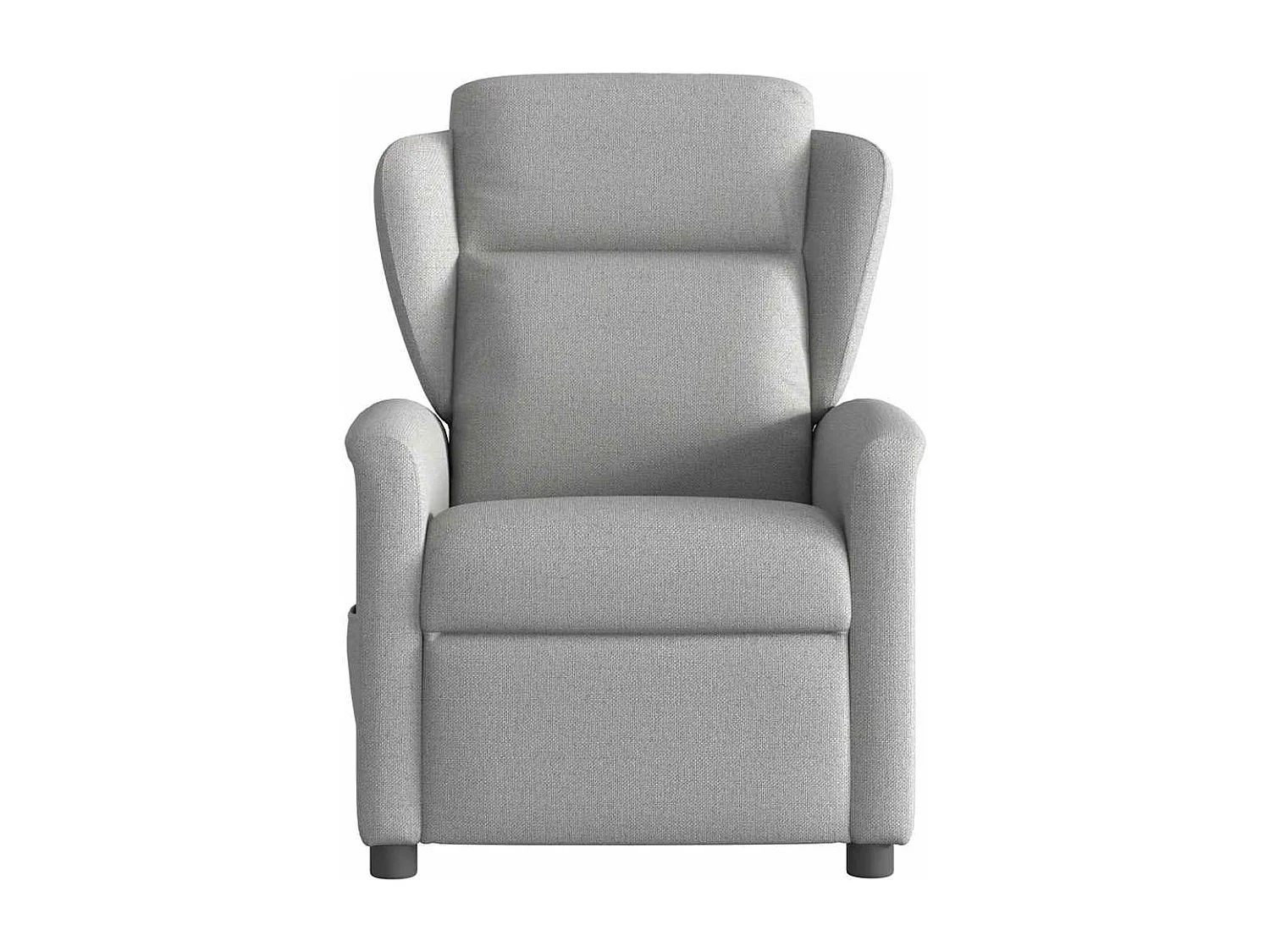 Fauteuil de massage inclinable électrique gris nuage tissu
