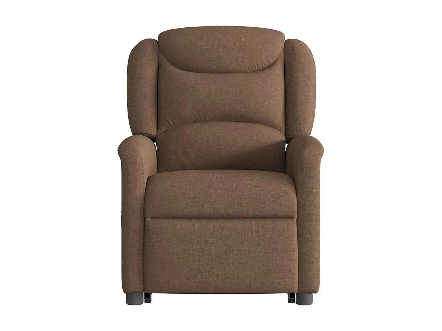 Fauteuil inclinable de massage électrique Marron Tissu