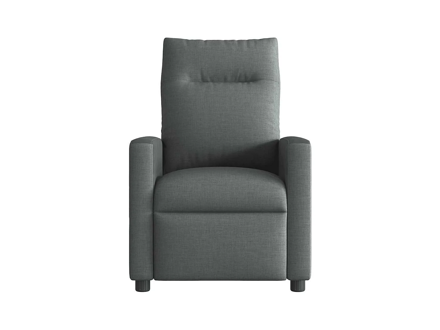 Fauteuil inclinable de massage électrique gris foncé tissu