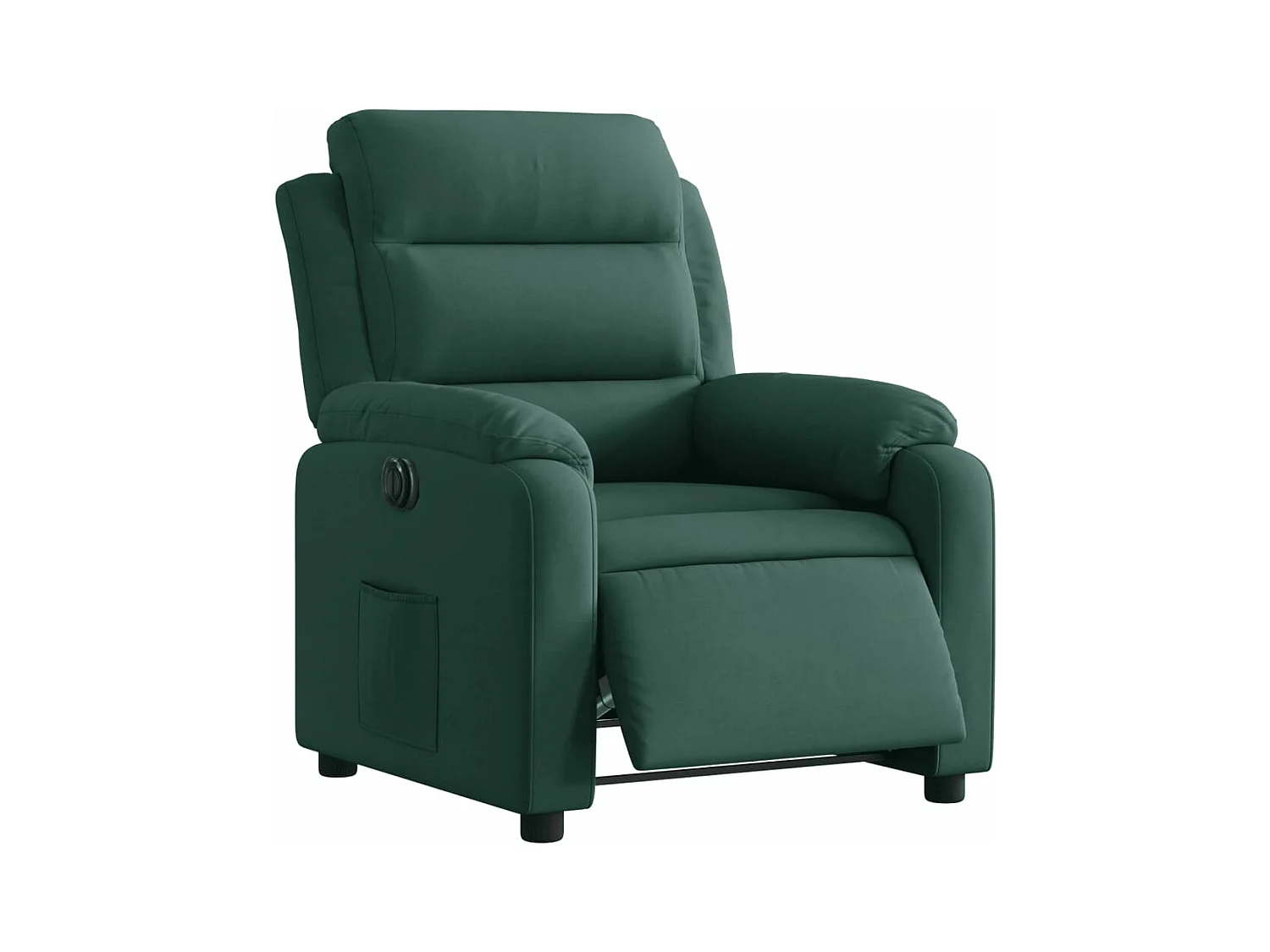 Fauteuil inclinable électrique vert foncé velours