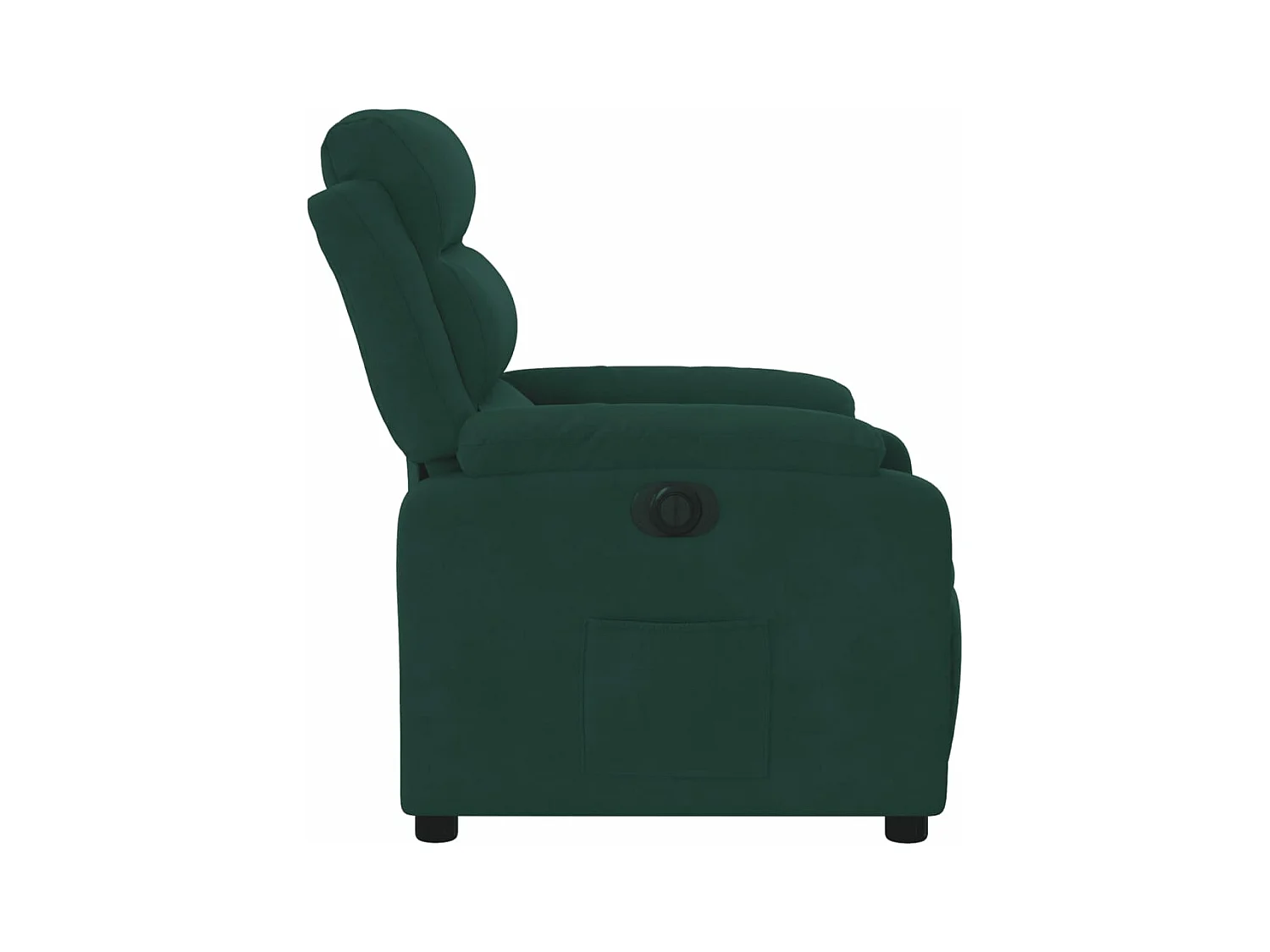 Fauteuil inclinable électrique vert foncé velours