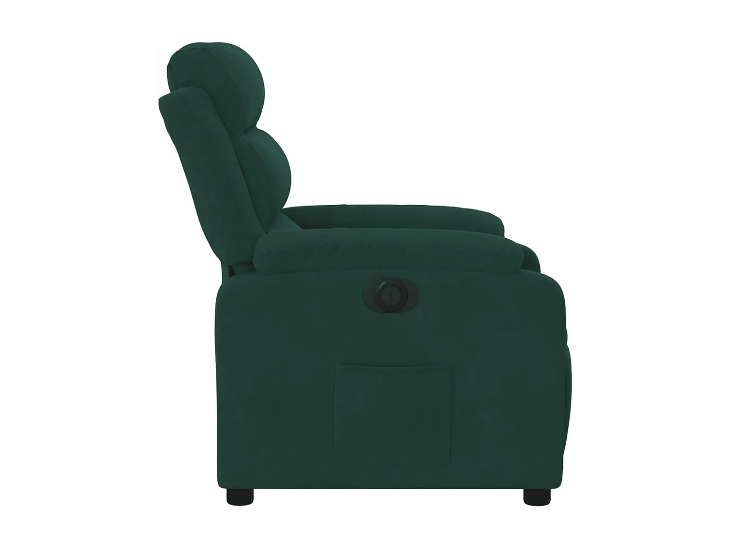 Fauteuil inclinable électrique vert foncé velours