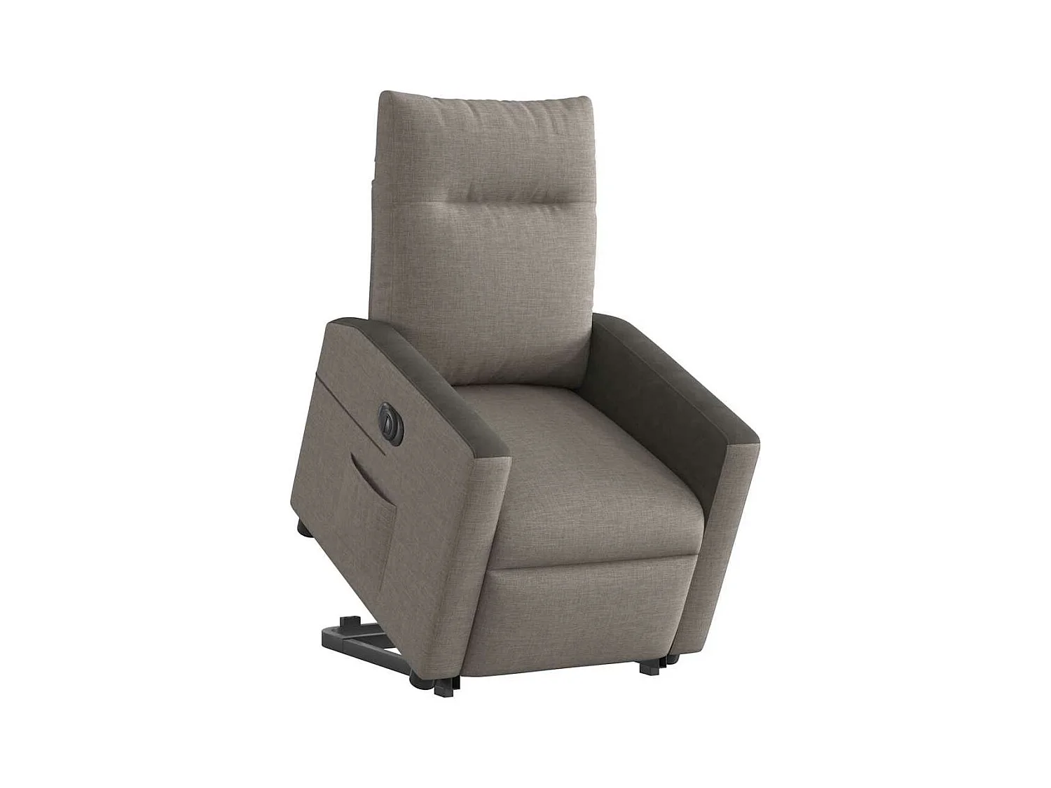 Fauteuil inclinable électrique taupe tissu