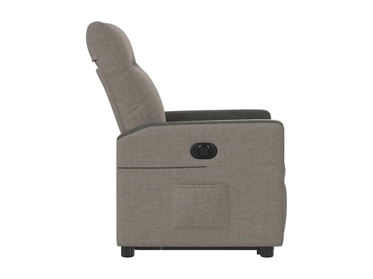 Fauteuil inclinable électrique taupe tissu