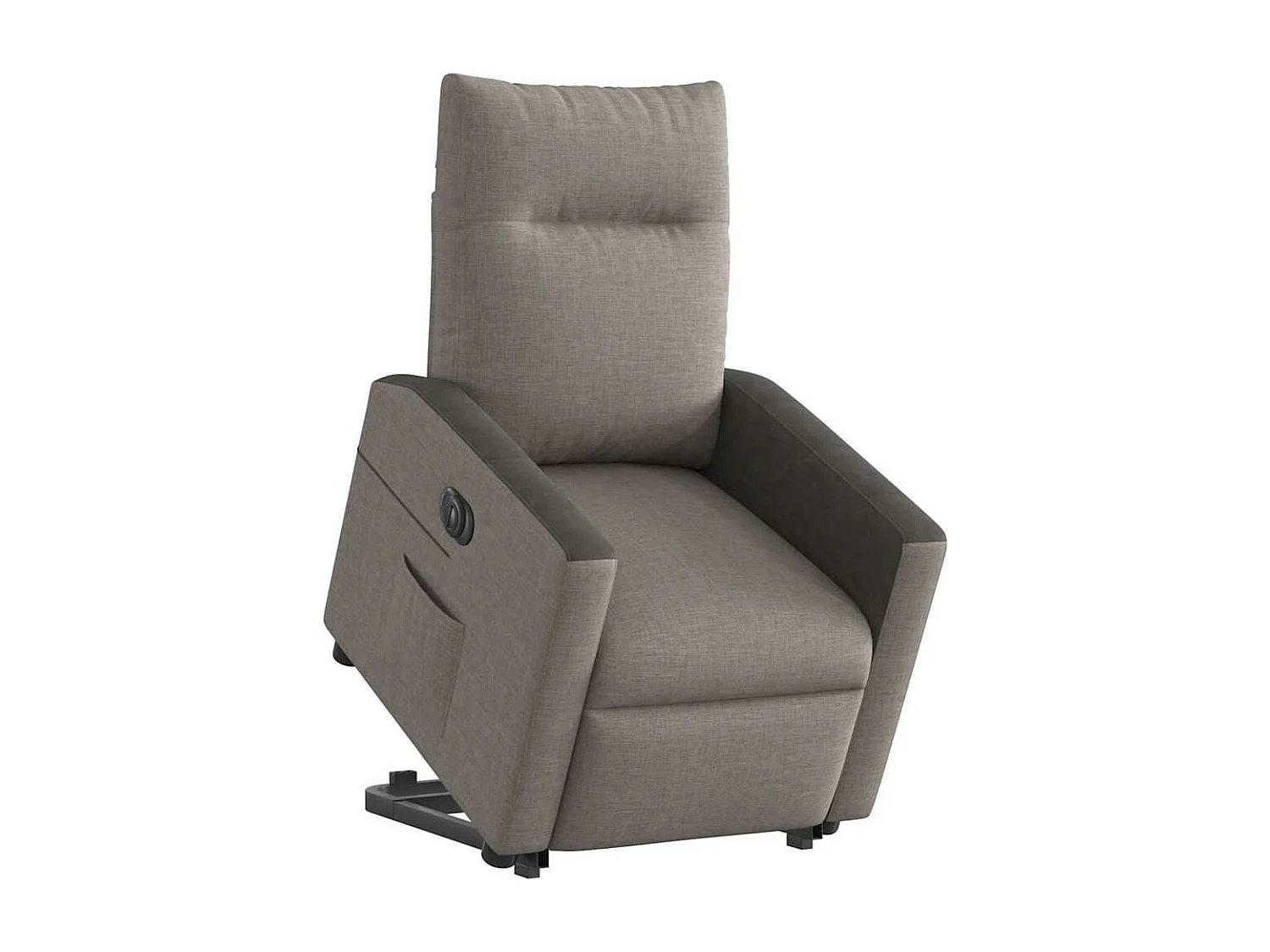 Elektrischer Relaxsessel, taupefarbener Stoff