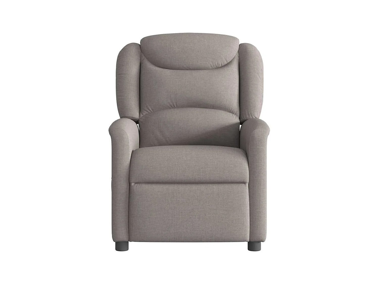 Fauteuil de massage inclinable électrique Taupe Tissu