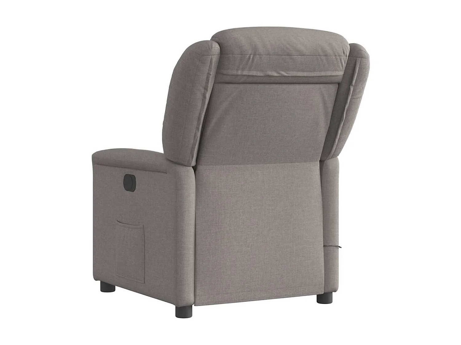 Fauteuil de massage inclinable électrique Taupe Tissu