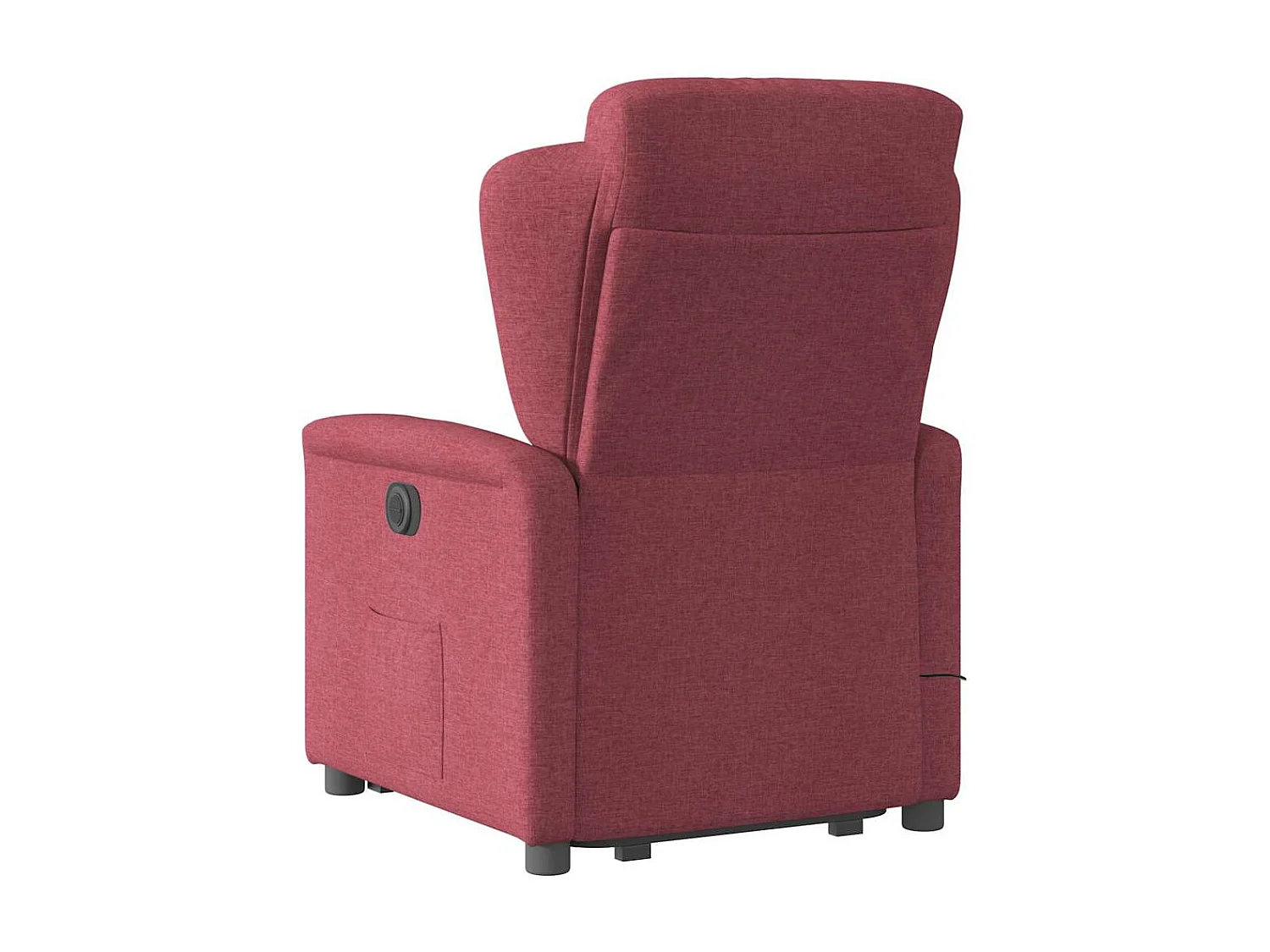 Fauteuil inclinable de massage électrique Rouge bordeaux Tissu