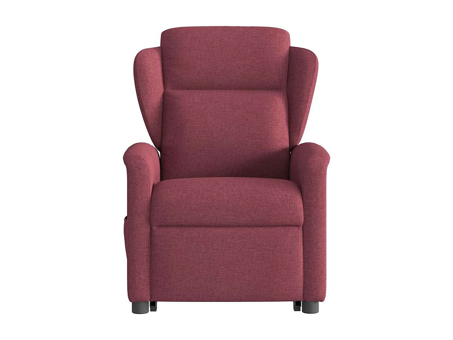 Fauteuil inclinable de massage électrique Rouge bordeaux Tissu