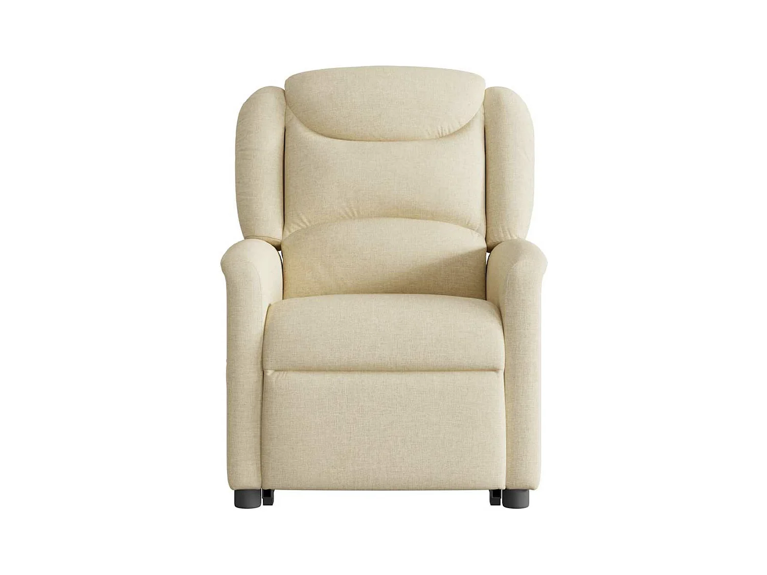 Fauteuil inclinable électrique crème tissu