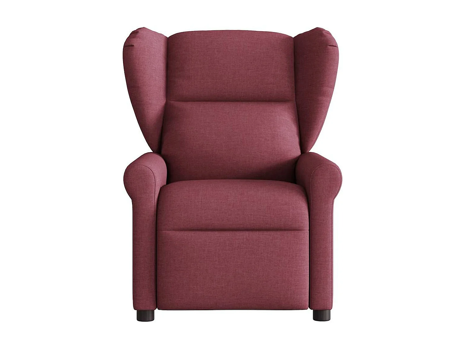 Elektrischer Liegemassagesessel, burgunderroter Stoff