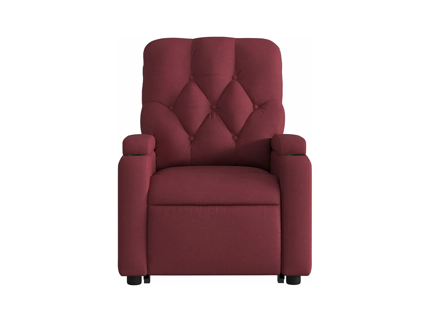 Fauteuil inclinable de massage électrique Rouge bordeaux Tissu