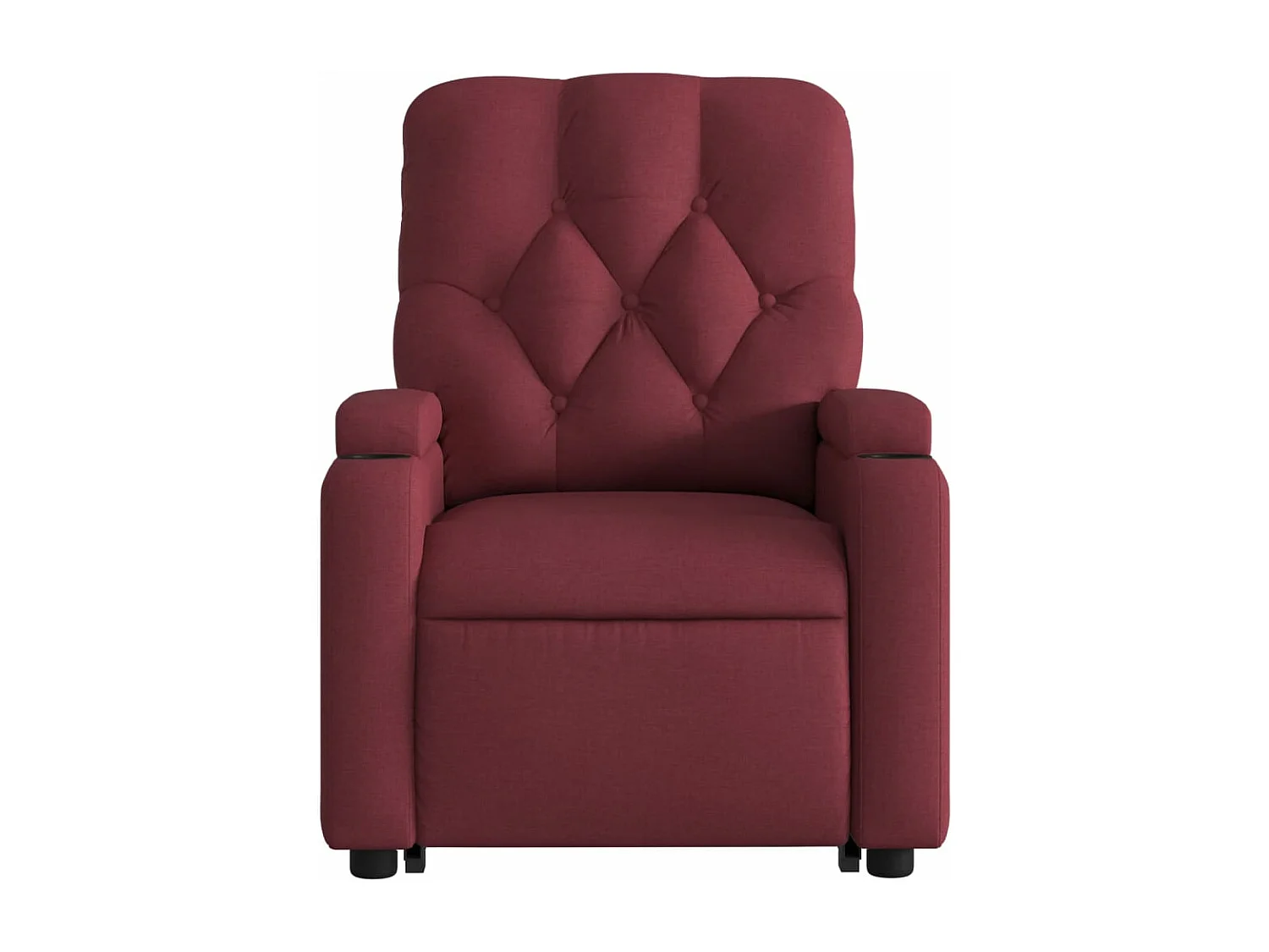 Fauteuil inclinable de massage électrique Rouge bordeaux Tissu