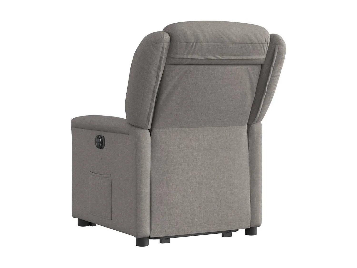 Elektrische relaxfauteuil taupe stof