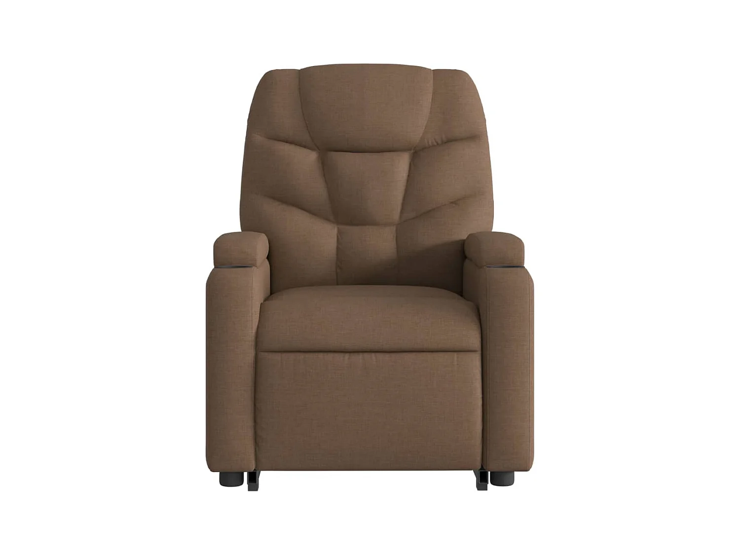 Fauteuil inclinable de massage électrique Marron Tissu