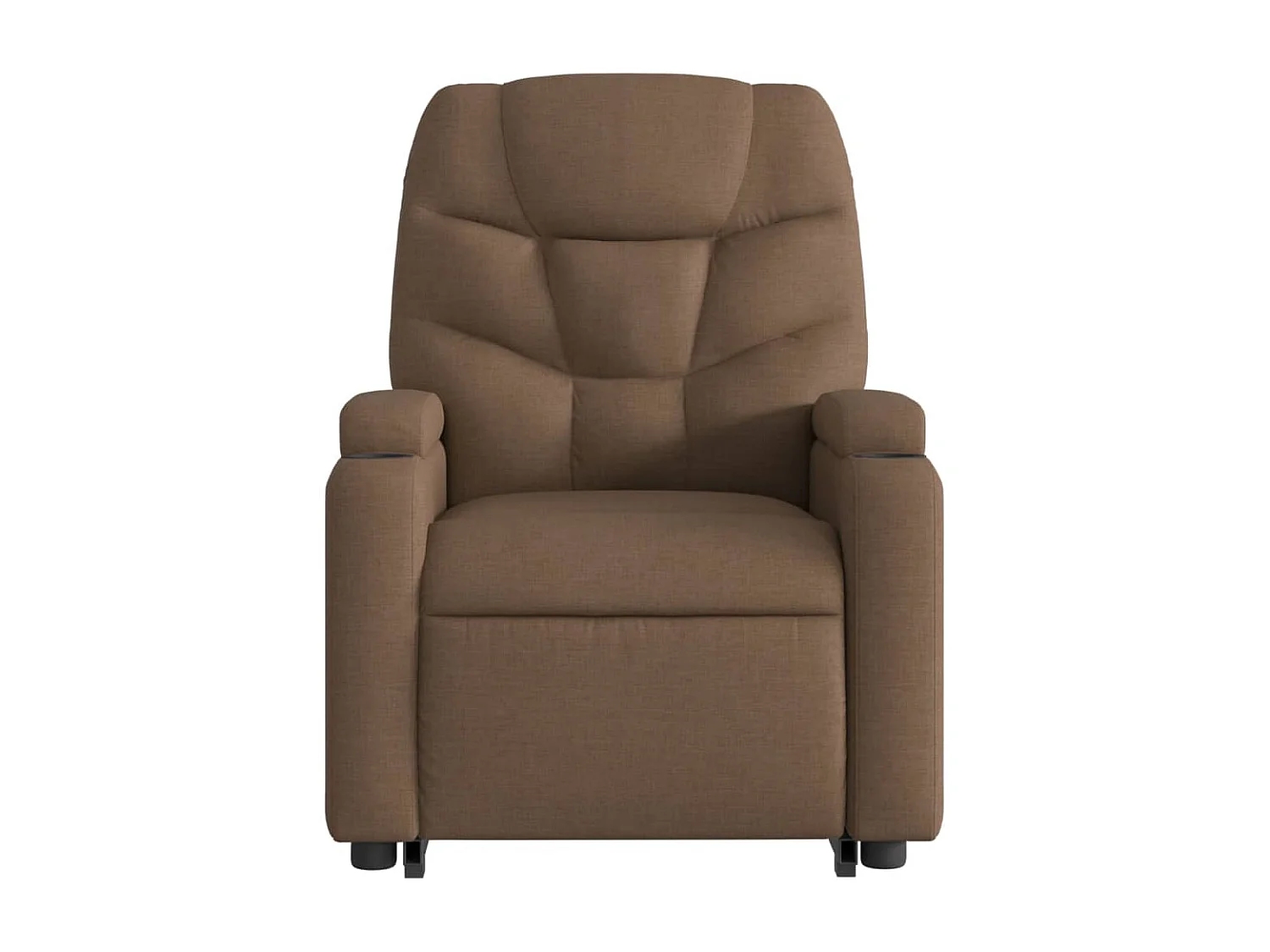 Fauteuil inclinable de massage électrique Marron Tissu
