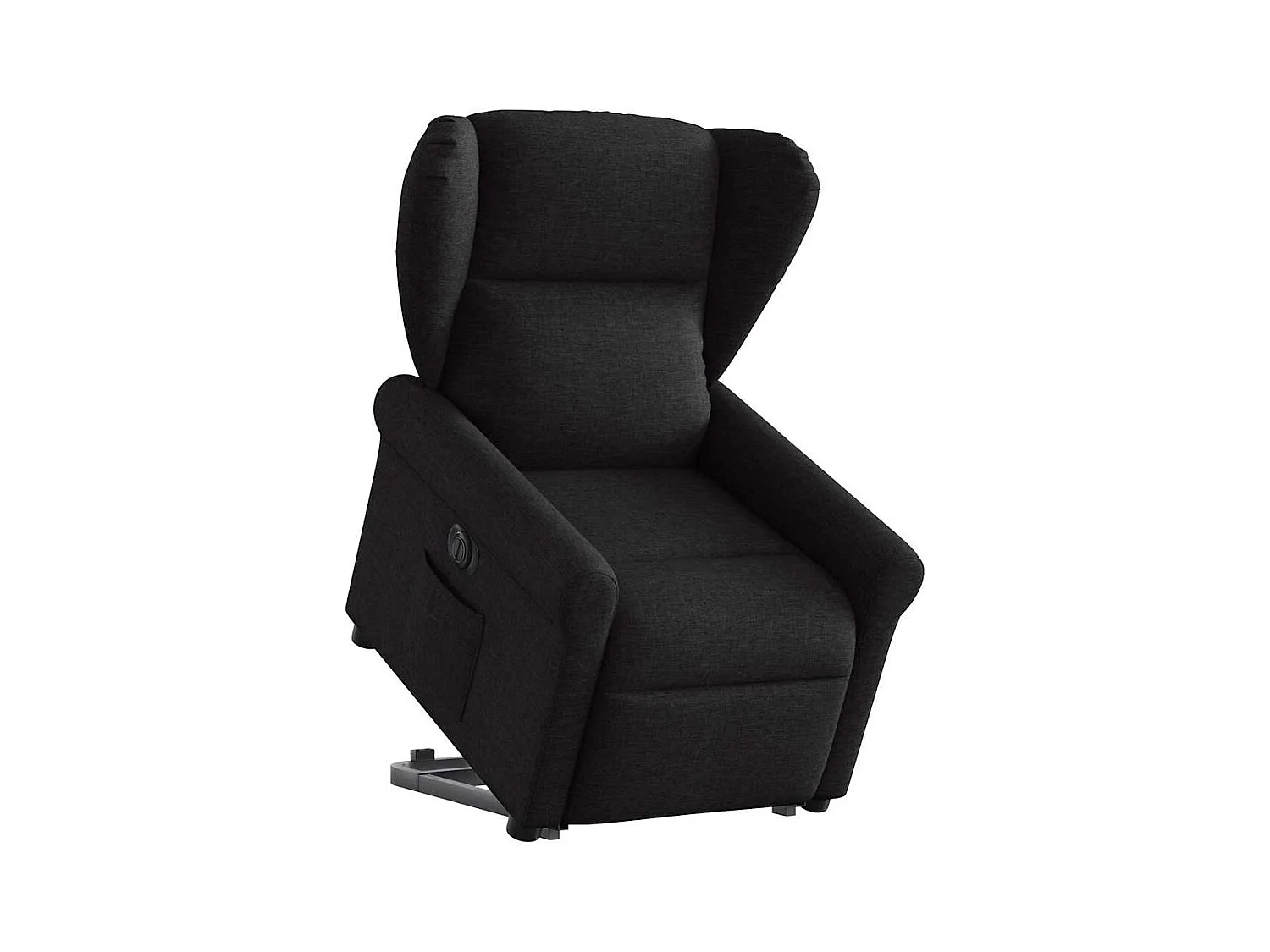 Fauteuil inclinable électrique noir tissu
