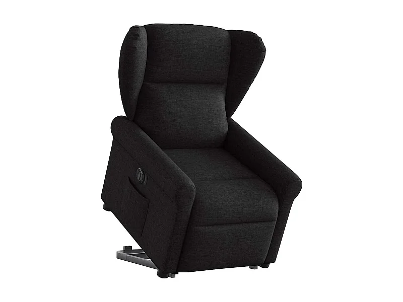 Fauteuil inclinable électrique noir tissu