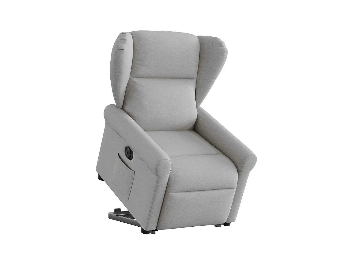 Fauteuil inclinable électrique gris nuage tissu