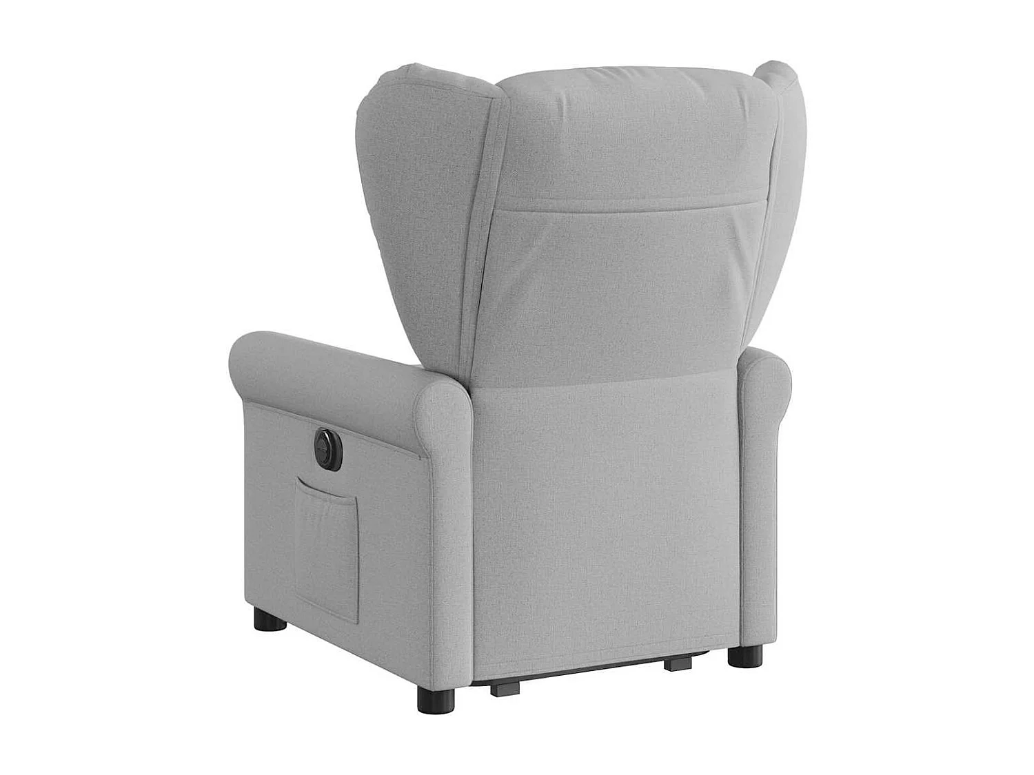 Fauteuil inclinable électrique gris nuage tissu