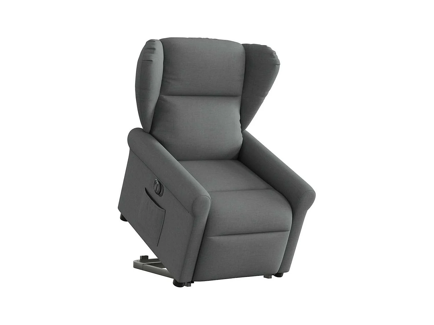 Fauteuil inclinable électrique gris foncé tissu