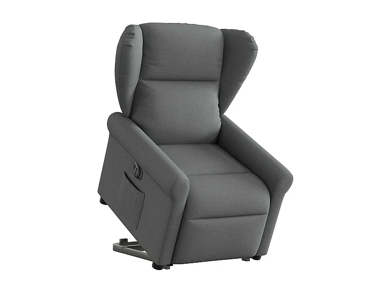 Fauteuil inclinable électrique gris foncé tissu