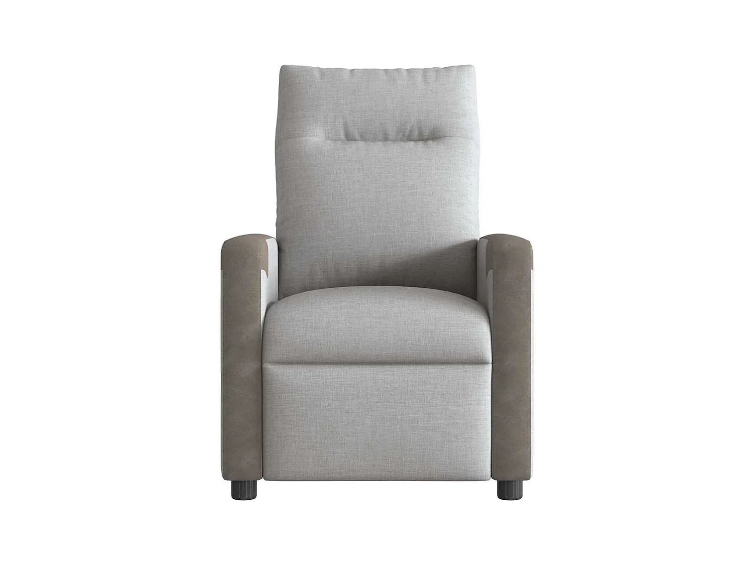 Fauteuil inclinable électrique gris nuage tissu