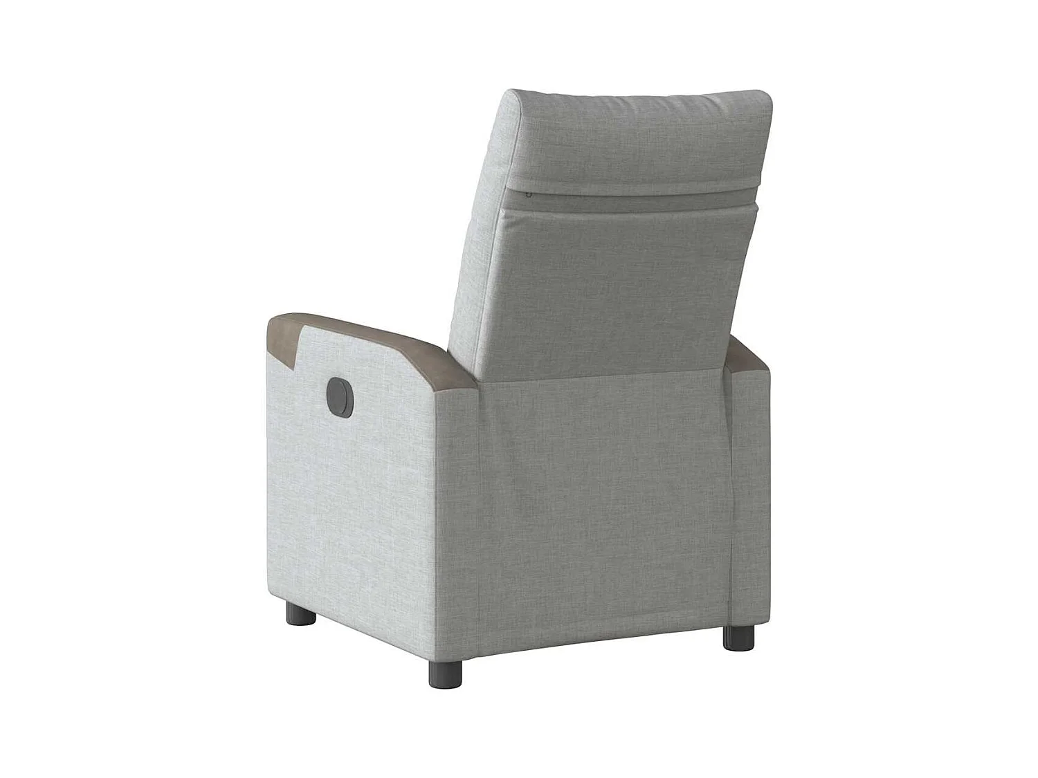 Fauteuil inclinable électrique gris nuage tissu