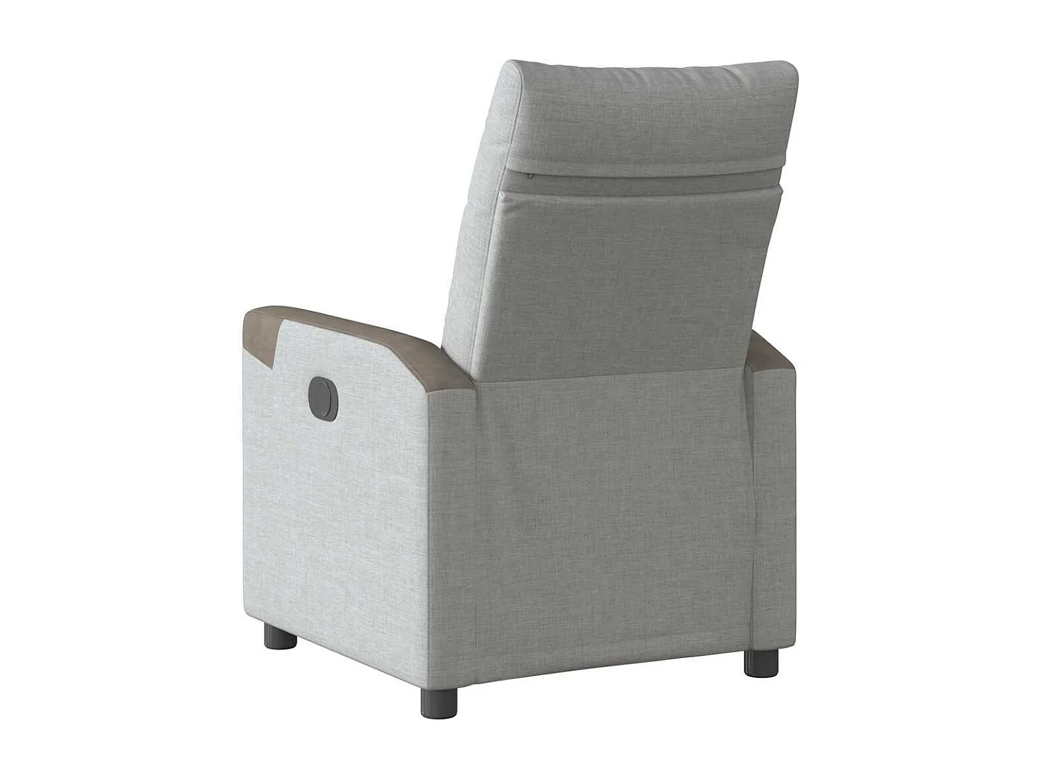 Fauteuil inclinable électrique gris nuage tissu