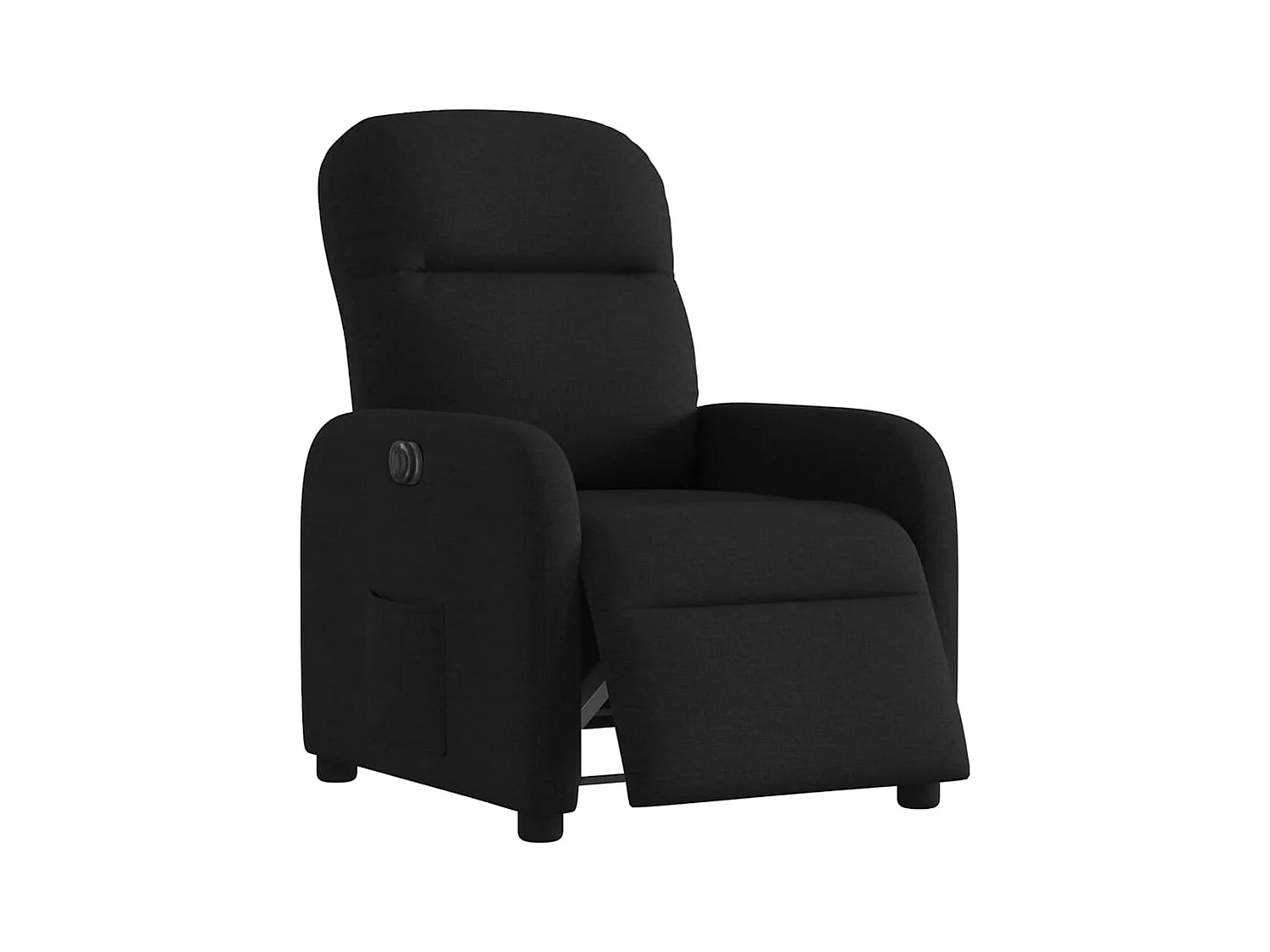 Fauteuil inclinable électrique Noir Tissu